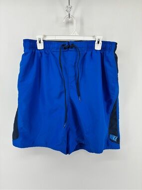 Nike Royal Blue Athletic Shorts with Black Trim